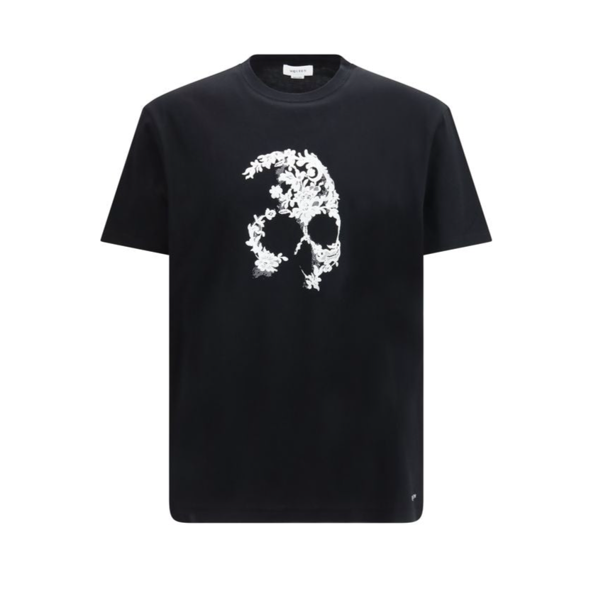 Alexander McQueen Black Cotton T-Shirt