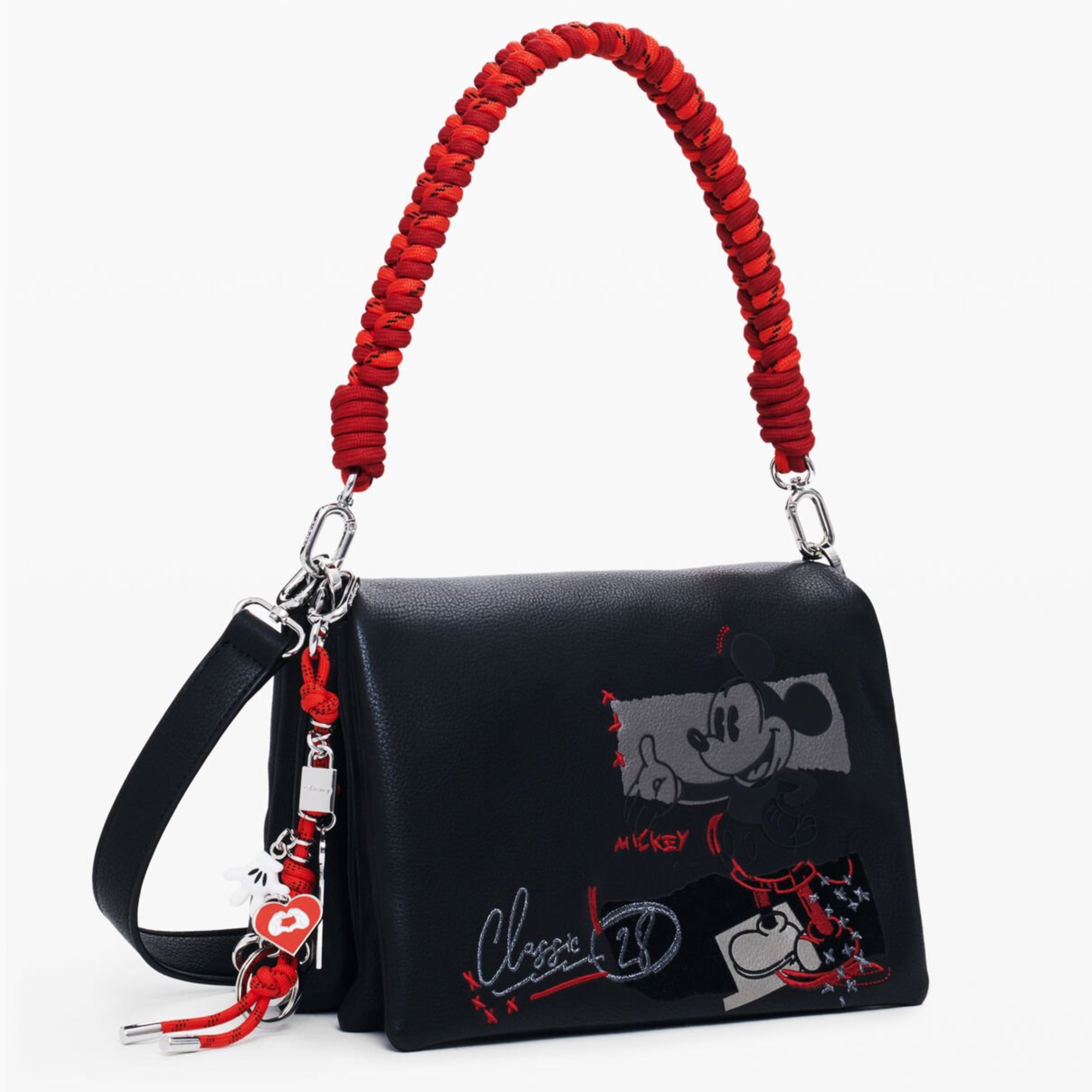 Дамска чанта Women’s shoulder bag Desigual with Mickey Mouse™ print 25WAXP19 2000 Black
