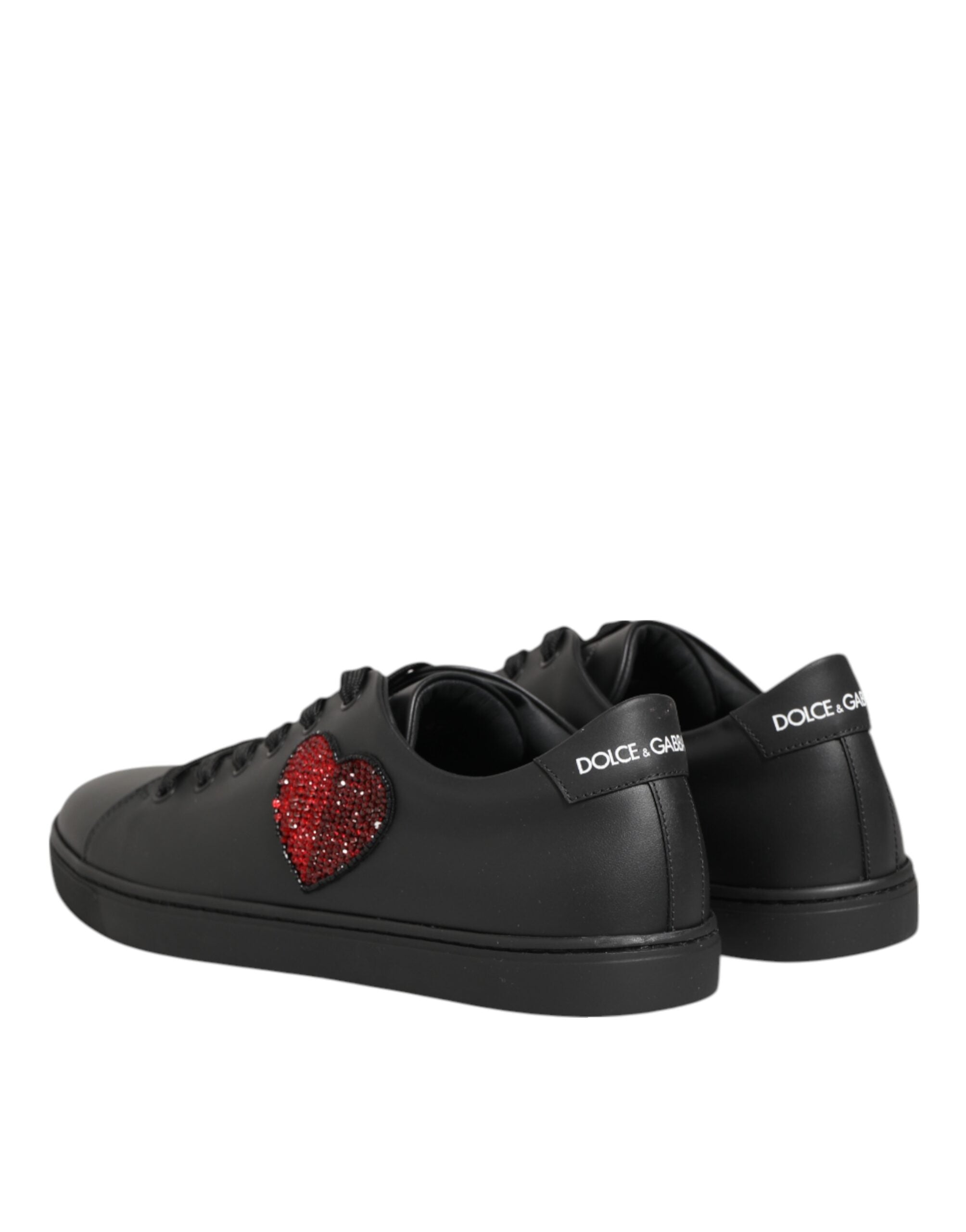 Dolce & Gabbana Crystal Heart Sneakers