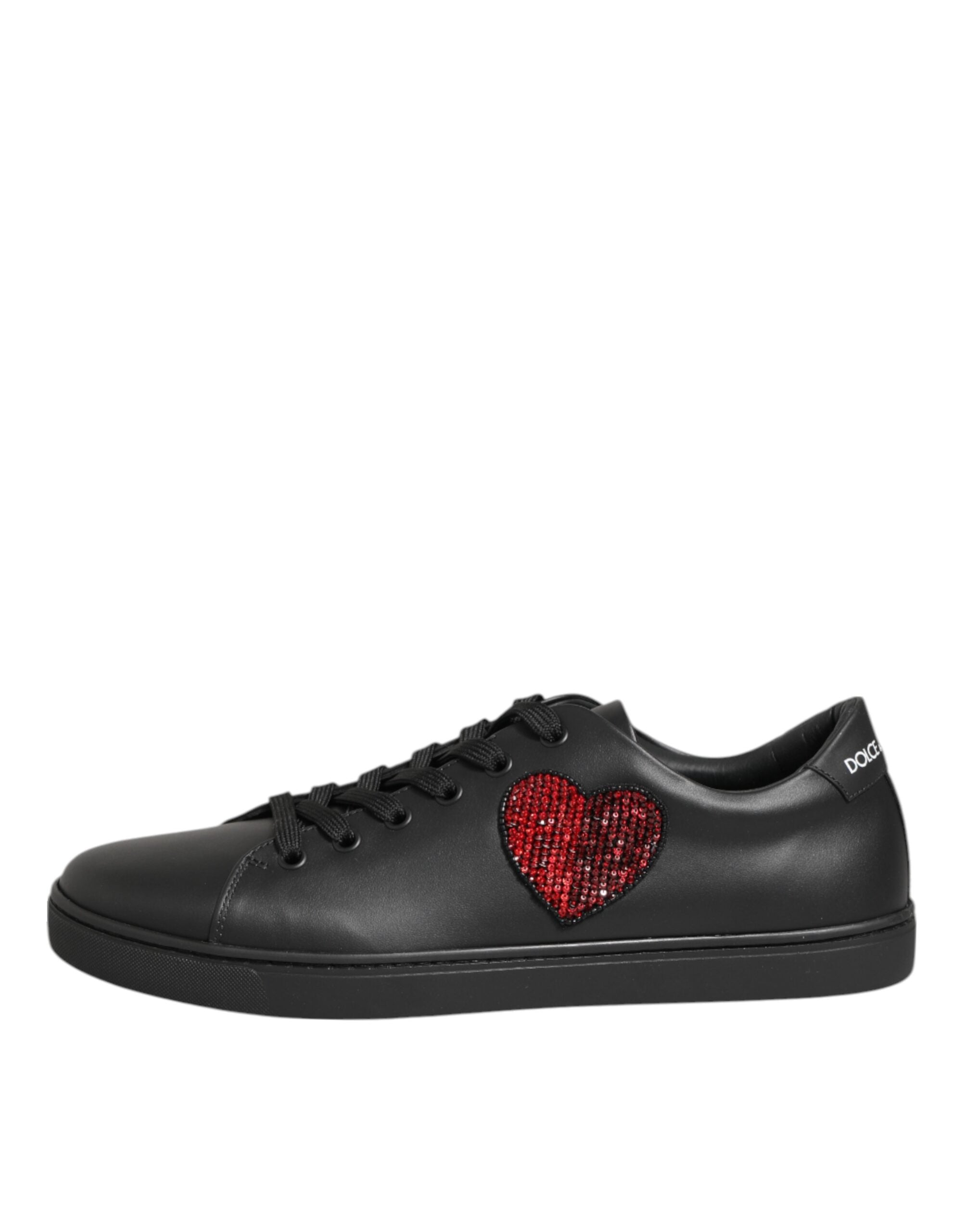 Дамски кецове Women’s crystal heart sneakers Dolce & Gabbana CK0167 B5571
Black front lateral view