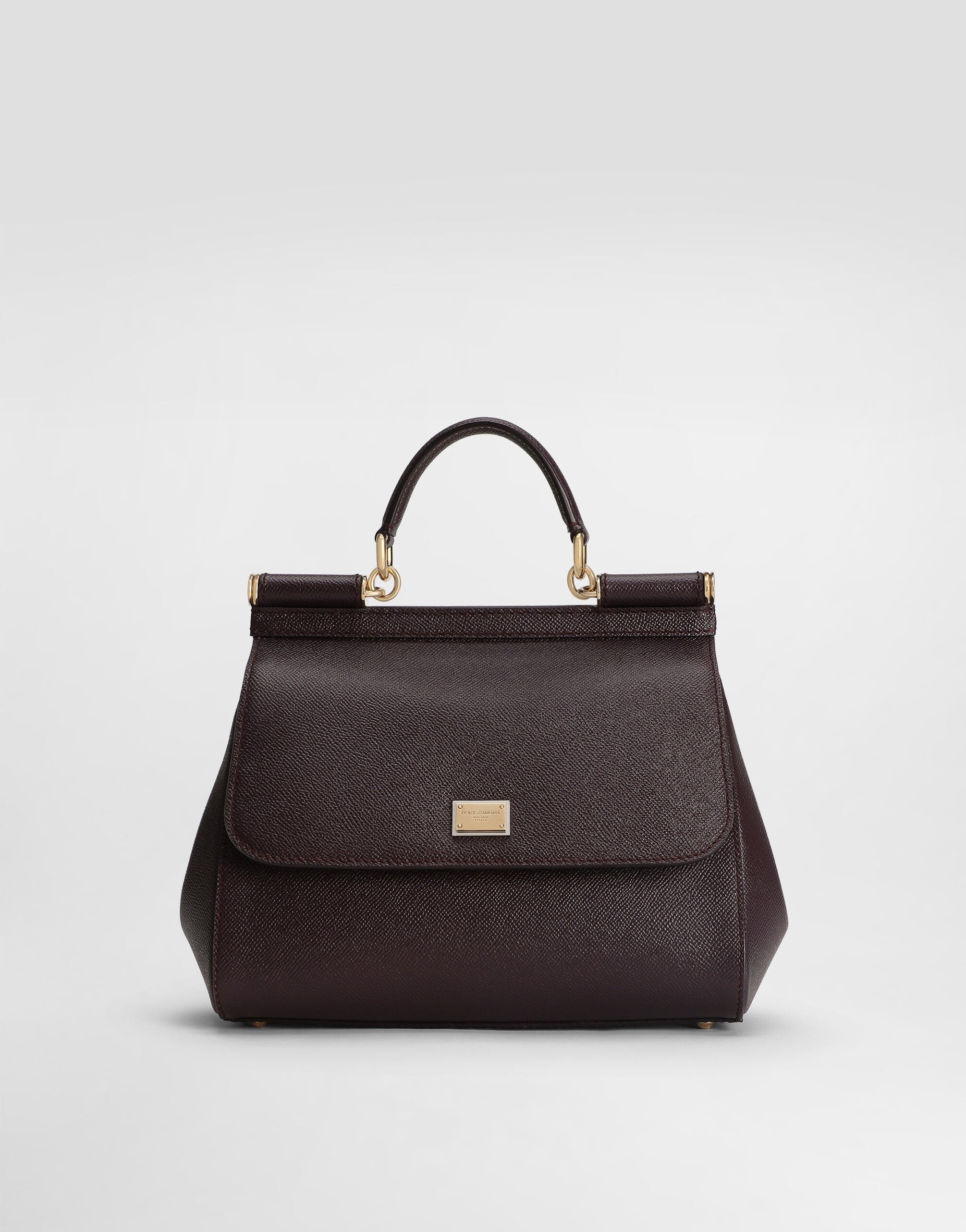 Дамска чанта Women’s handbag Dolce & Gabbana Large Sicily BB6002B10018M073 Bordeaux front view