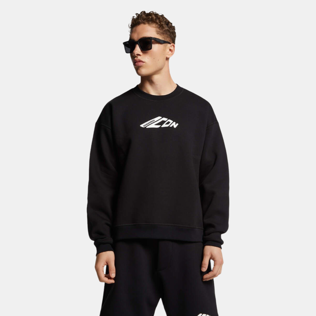 Мъжка черна блуза Dsquared² Icon Men Sweatshirt