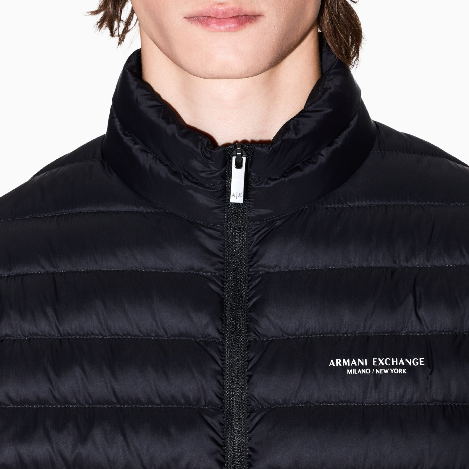 Мъжко черно яке Armani Exchange Men Jacket XM001919 AF16927 Close-Up
