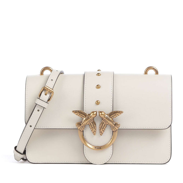 Дамска чанта Women’s shoulder bag Pinko Love One 105856 A0F1 Z14Q White front view