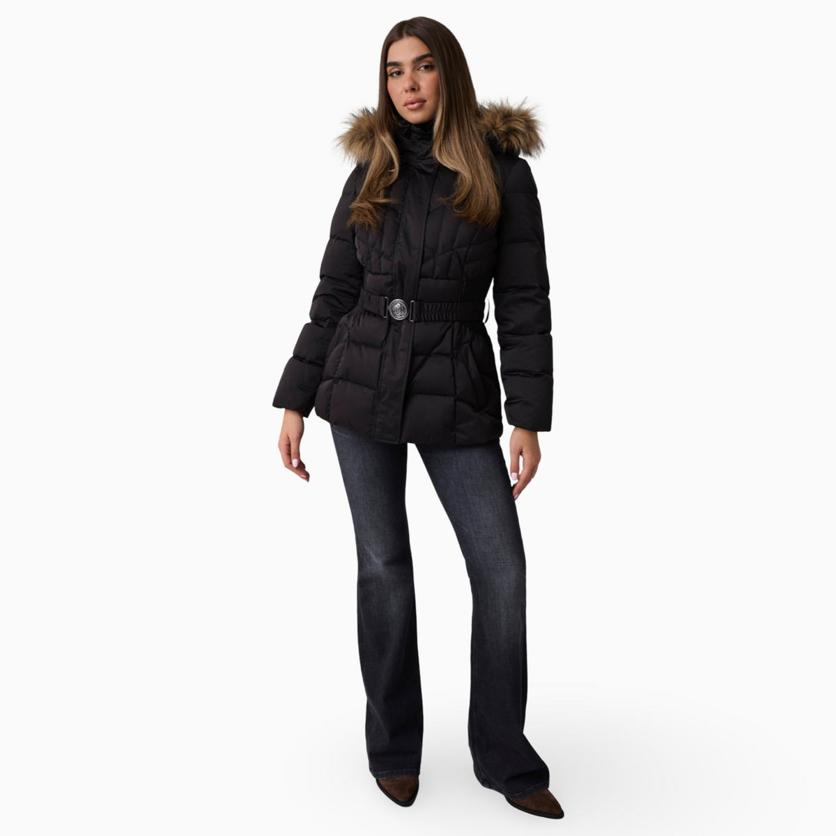 Дамско яке Guess Women Jacket W6BL38W4087 JBLK Front View