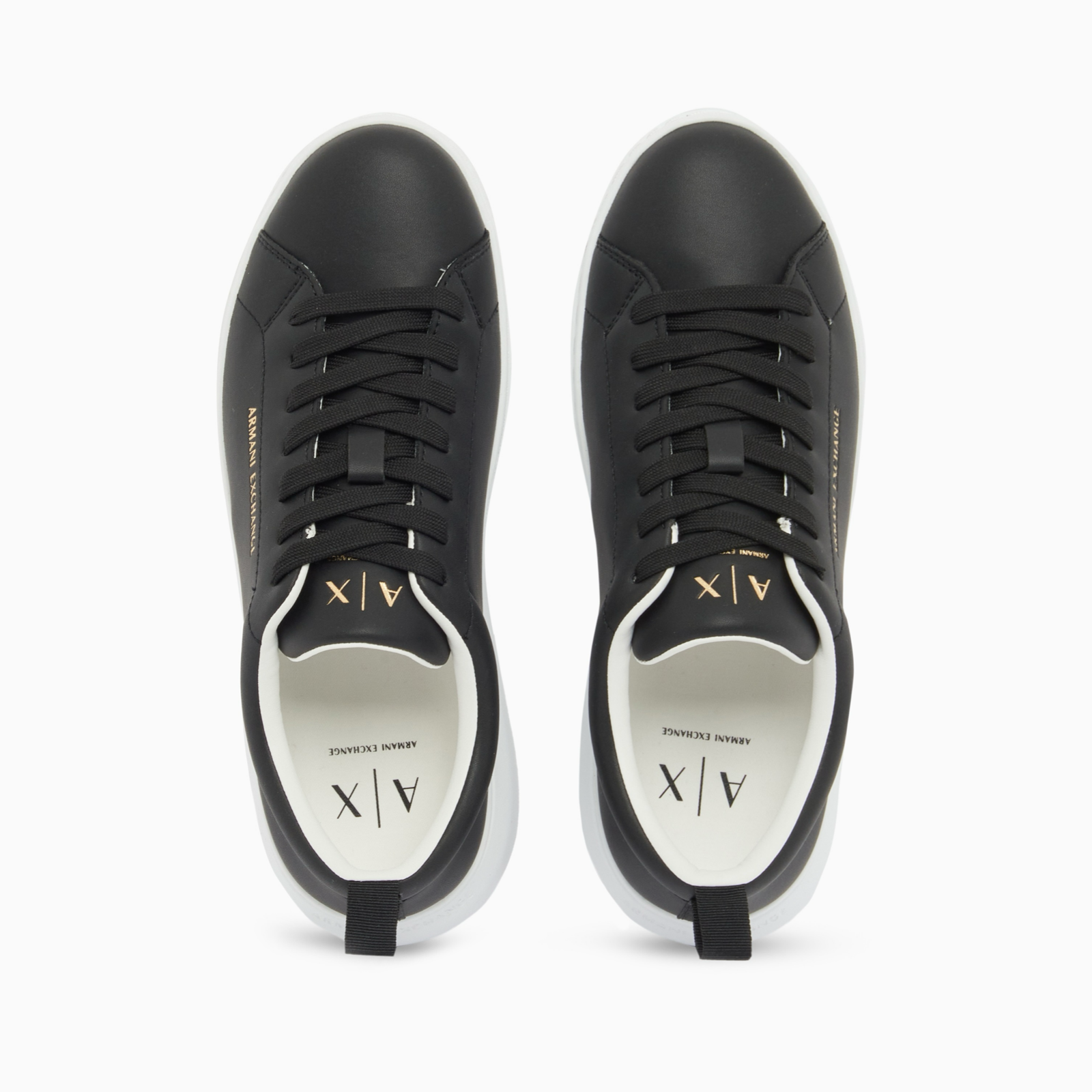 Дамски черни кецове Armani Exchange Women Sneakers XW002790 AF11912 UC001 Top View