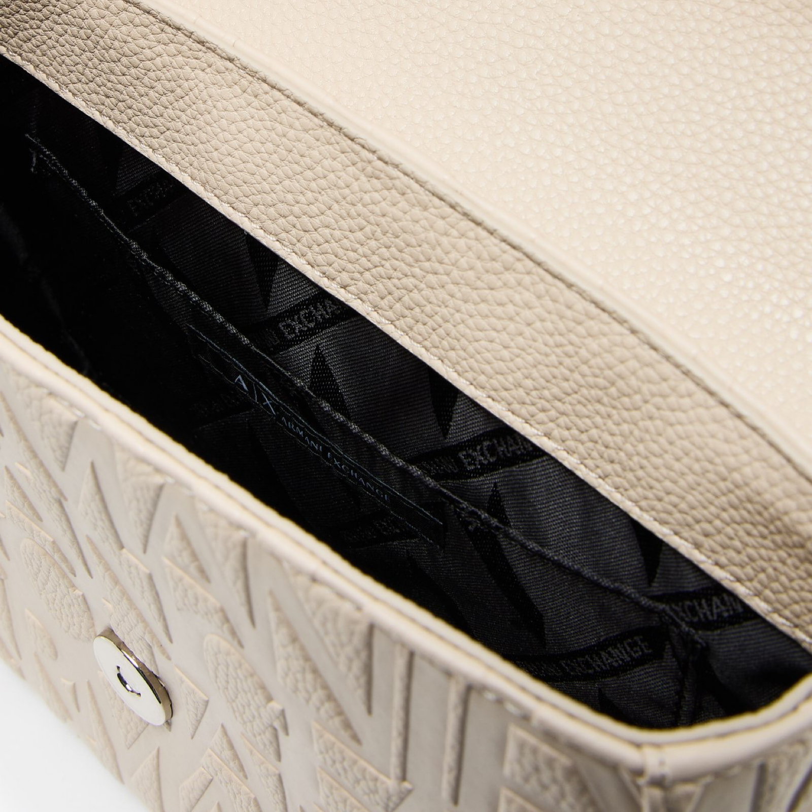 Дамска бежова чанта Armani Exchange Women Crossbody Bag XW001577 AF15774 Inside View