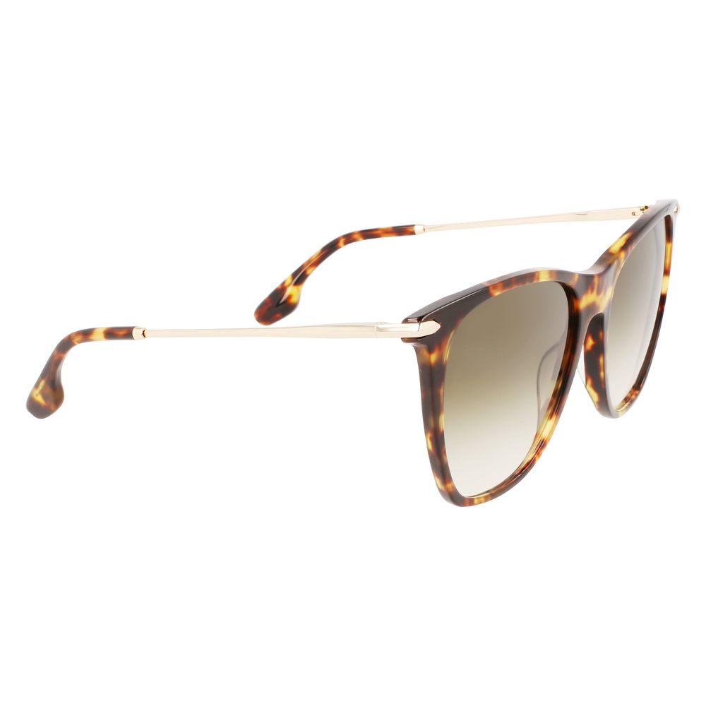 Victoria Beckham Brown Acetate Sunglasses