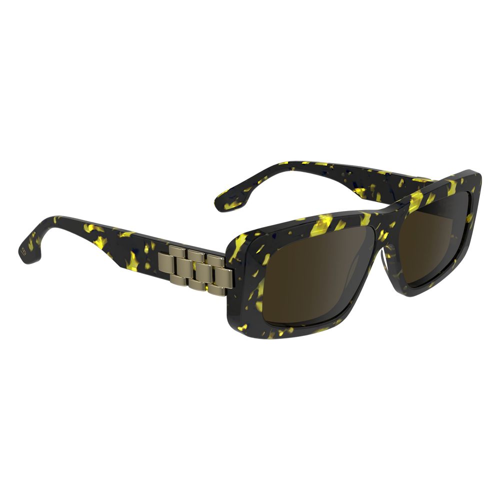 Victoria Beckham Yellow Acetate Sunglasses