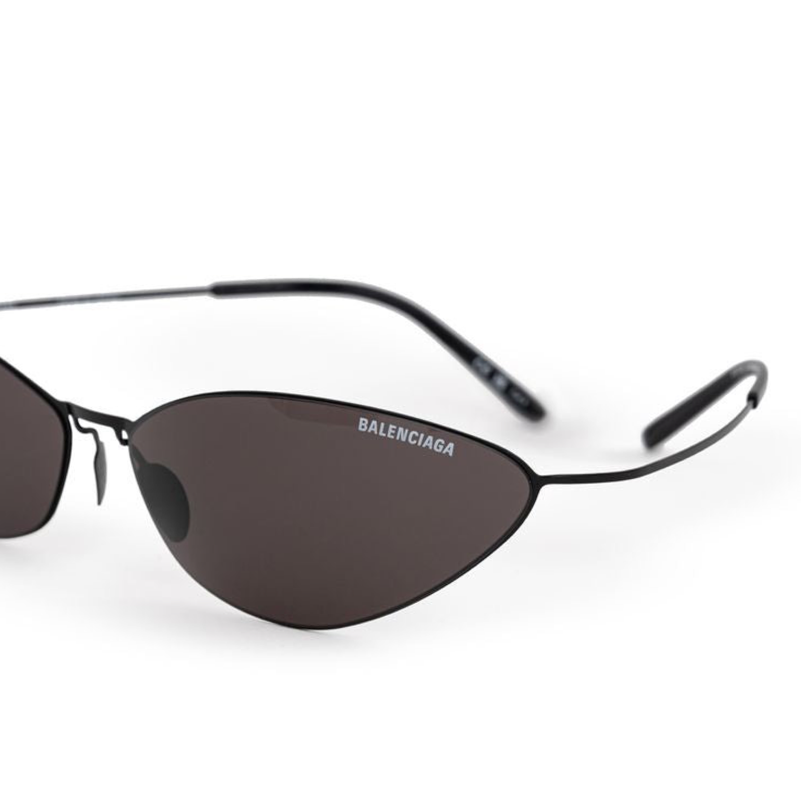 Balenciaga Black Haircalf Sunglass