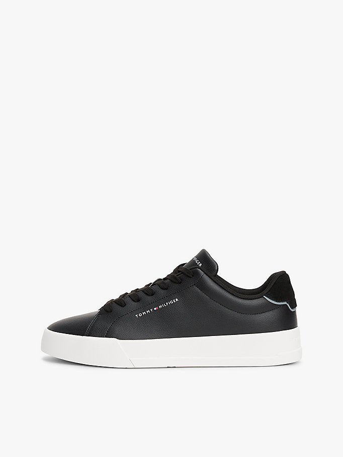 Мъжки кецове Men's Th Court Lth Detail Sneakers FM0FM05367BDS Black lateral view 2
