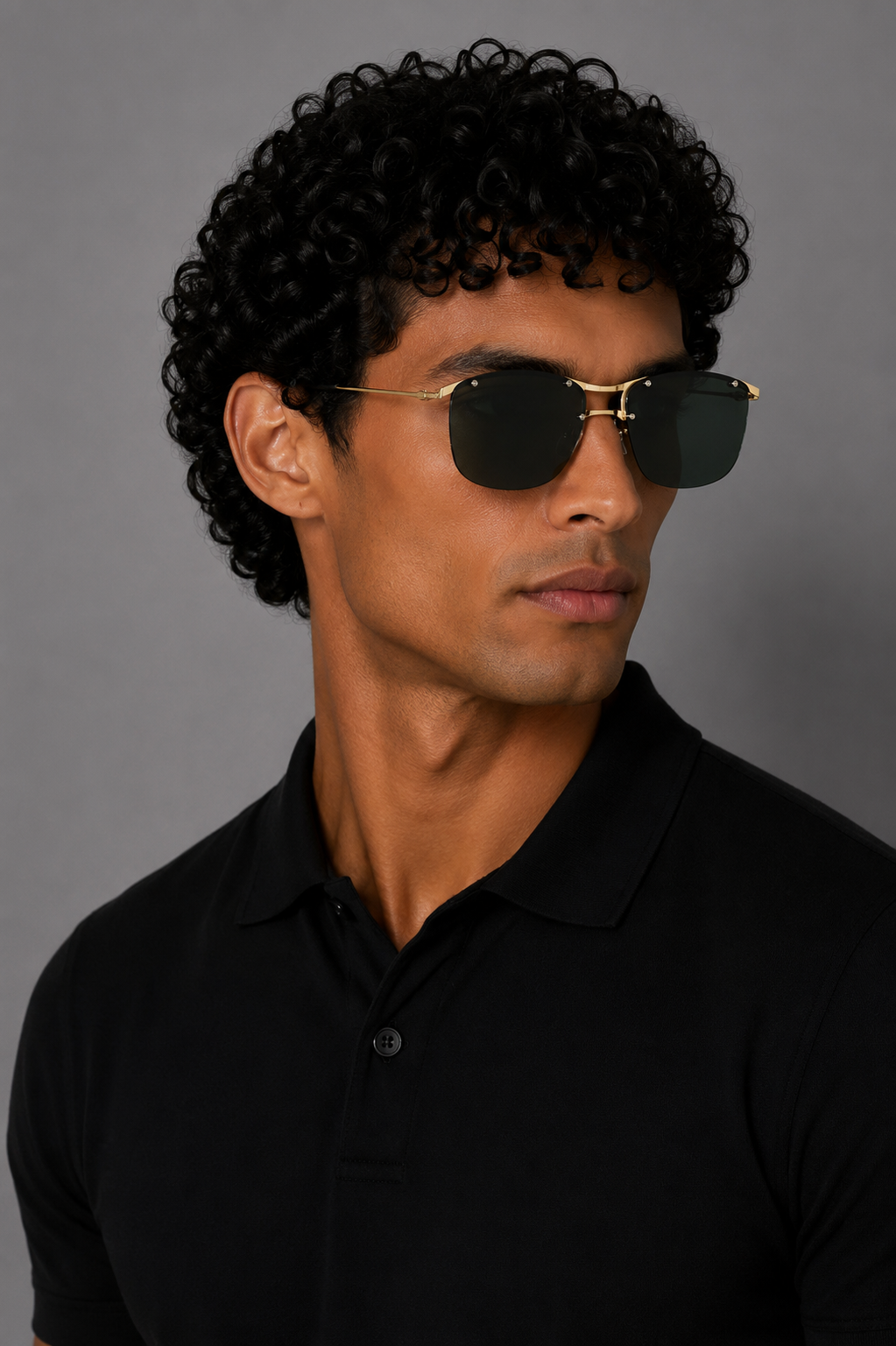 Frankie Morello Men Metal Sunglasses