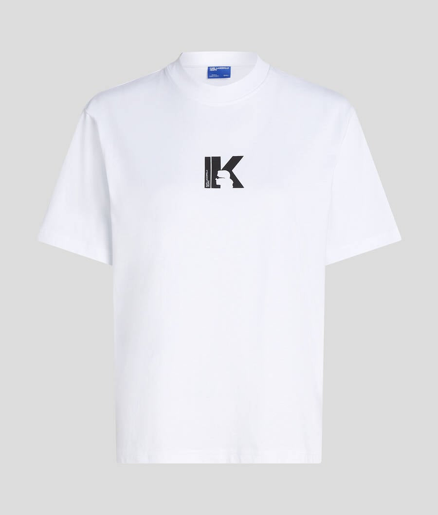 Дамска бяла тениска Karl Lagerfeld Jeans A3W17094 Front View