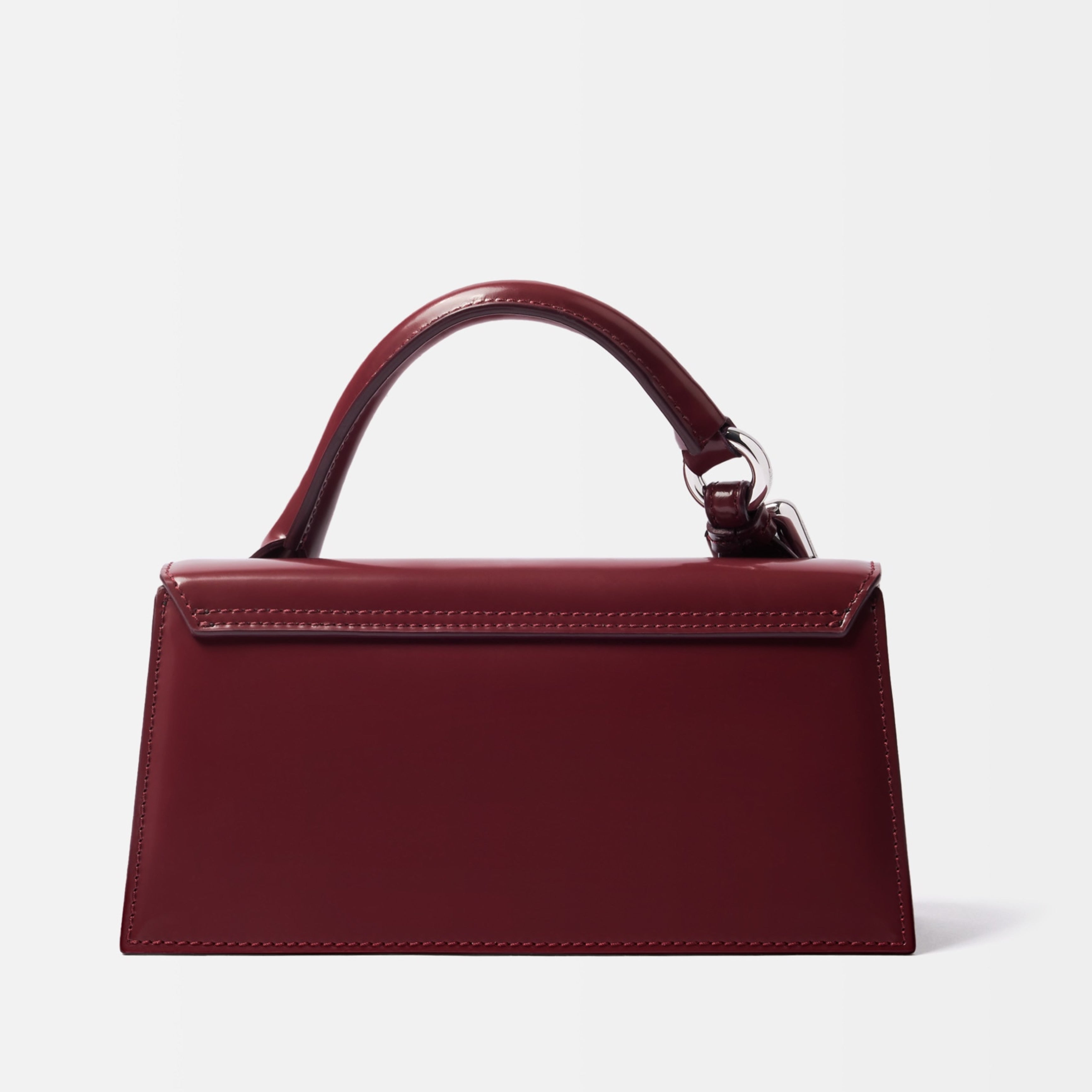 Дамска чанта Women’s leather handbag Jacquemus Long Chiquito BAW00326AC18A01490 Burgundy back view