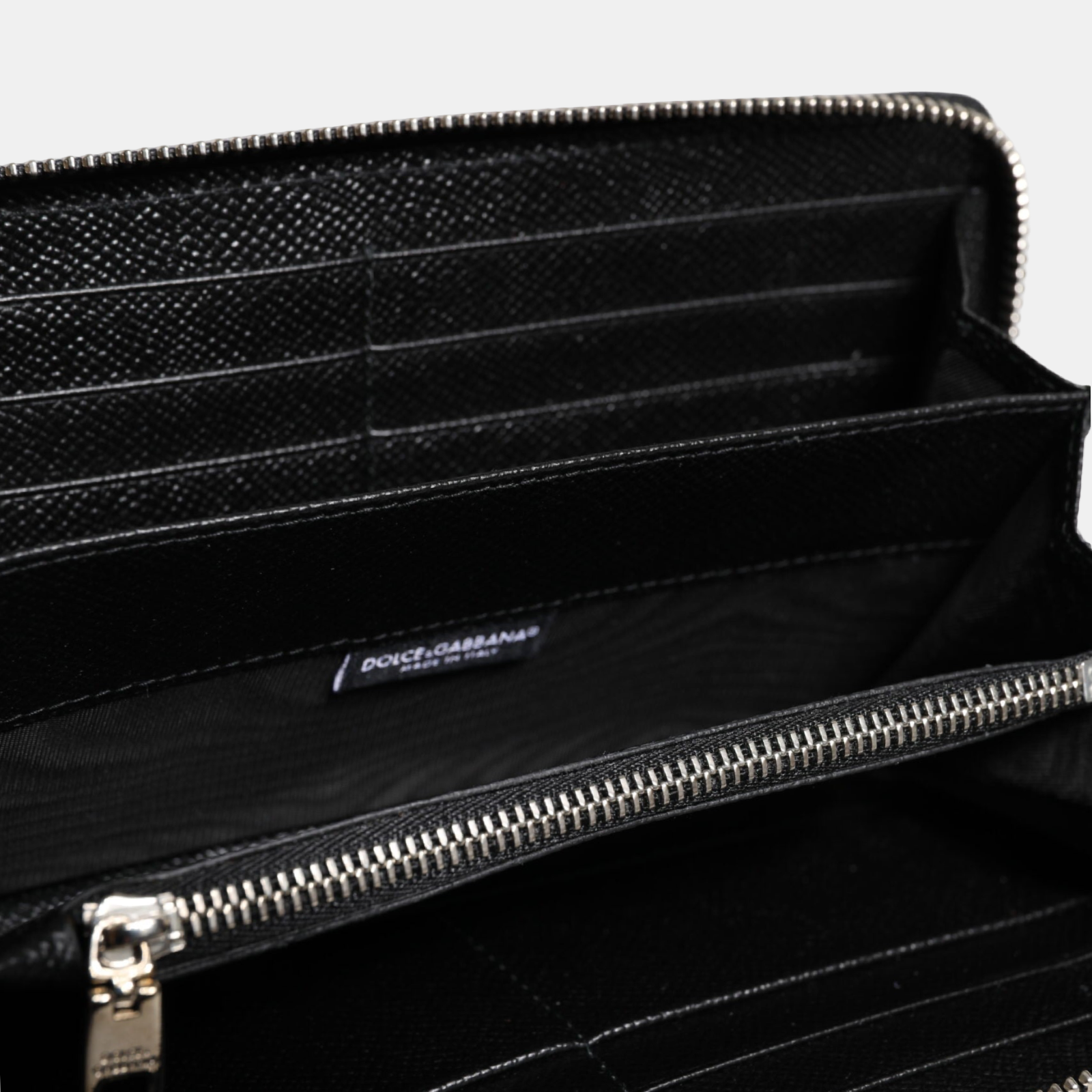 Dolce & Gabbana DG Crown Royals Continental Zip Around Wallet BP1672 AI475 HWT26 Inside View