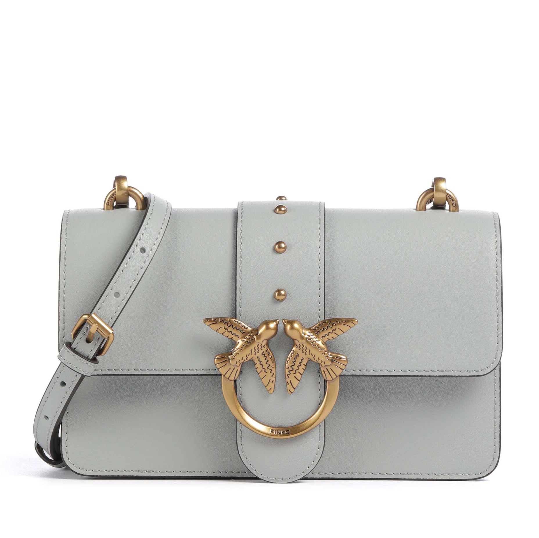 Дамска чанта Women’s shoulder bag Pinko Love One 105856 A0F1 K32Q Gray front view