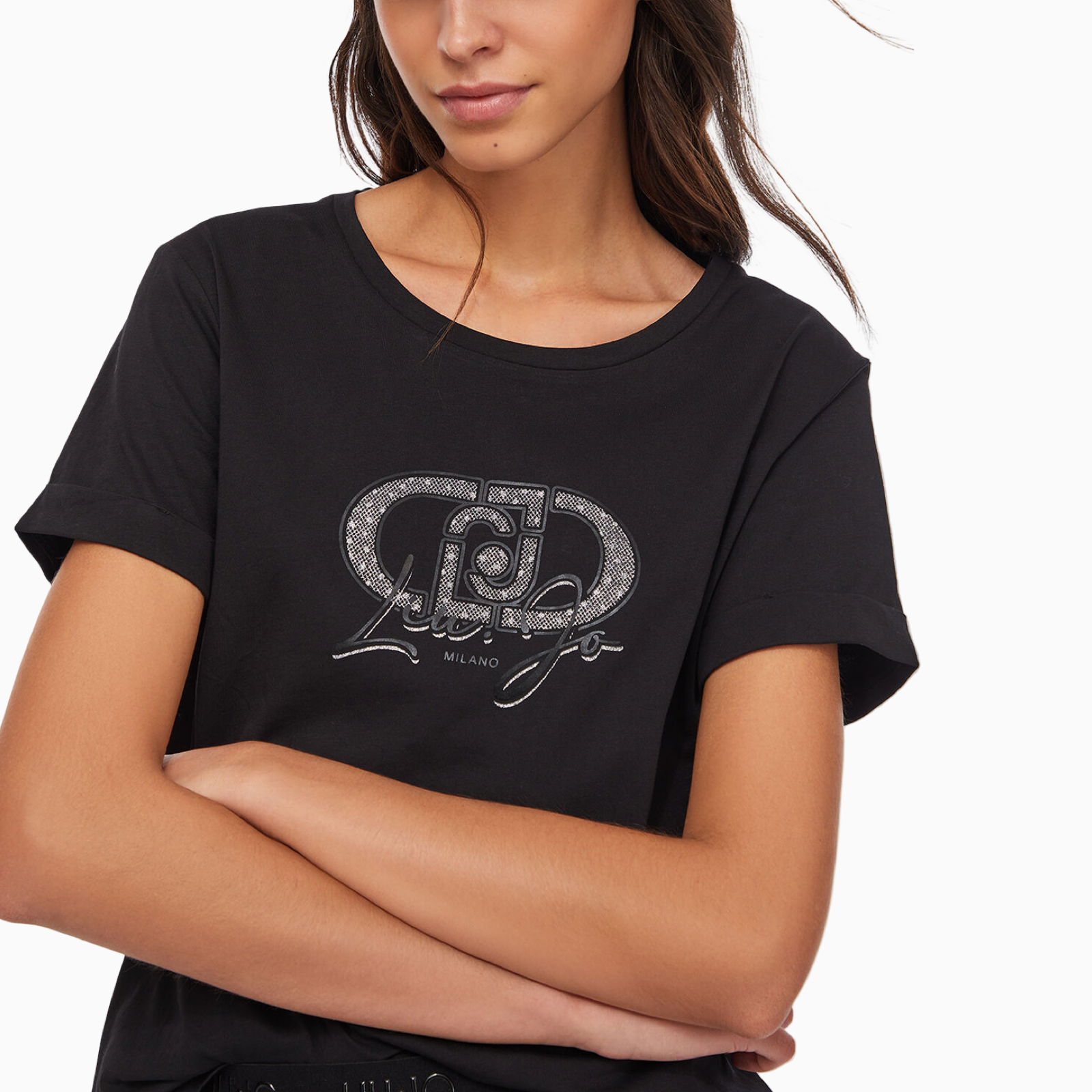 Дамска черна тениска Liu Jo Women T-shirt TF5163 JS923 R9932
Close-Up