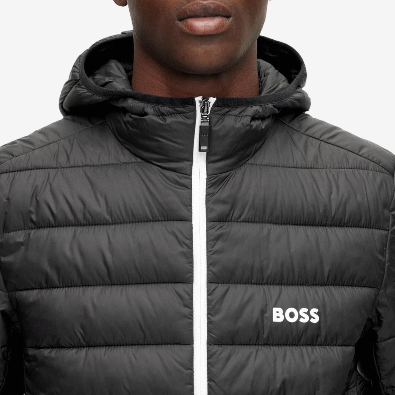 Мъжко зимно черно яке Boss Men Jacket 50472472 Close-Up