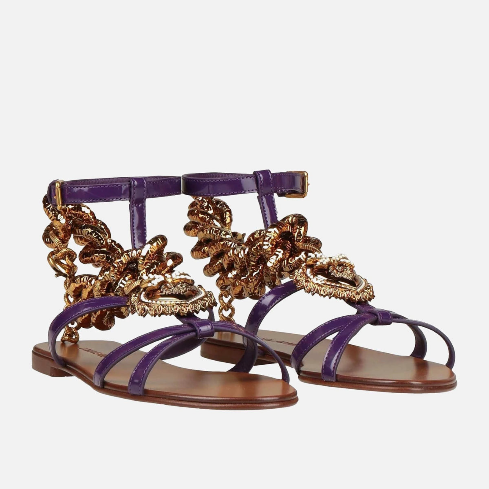 Dolce & Gabbana Devotion Sandals Front View