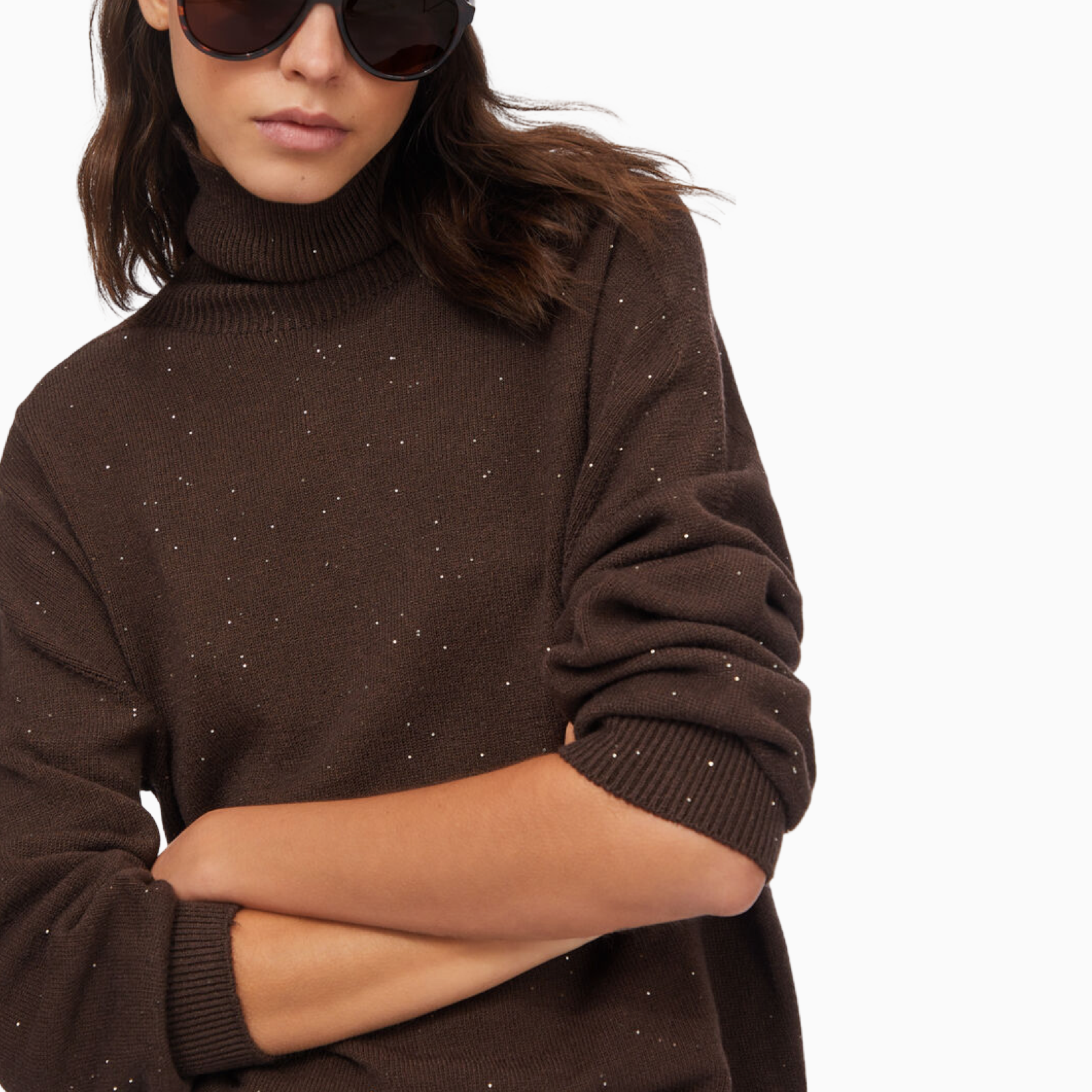 Дамски кафяв пуловер Liu Jo Women Sweater MF5234 MA27R Close-Up