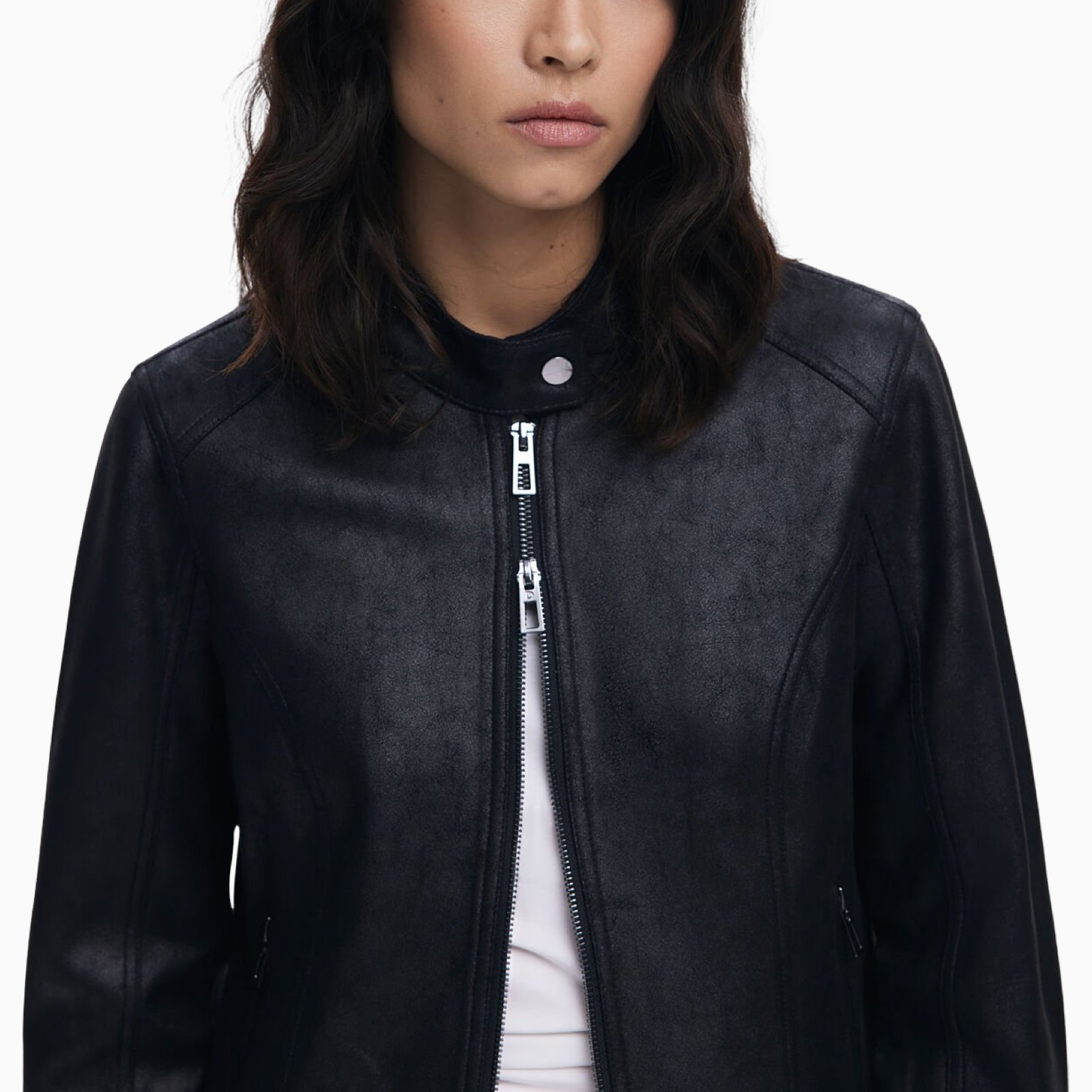 Дамско яке Desigual Women Faux Leather Jacket 25WWEW43 Close-Up