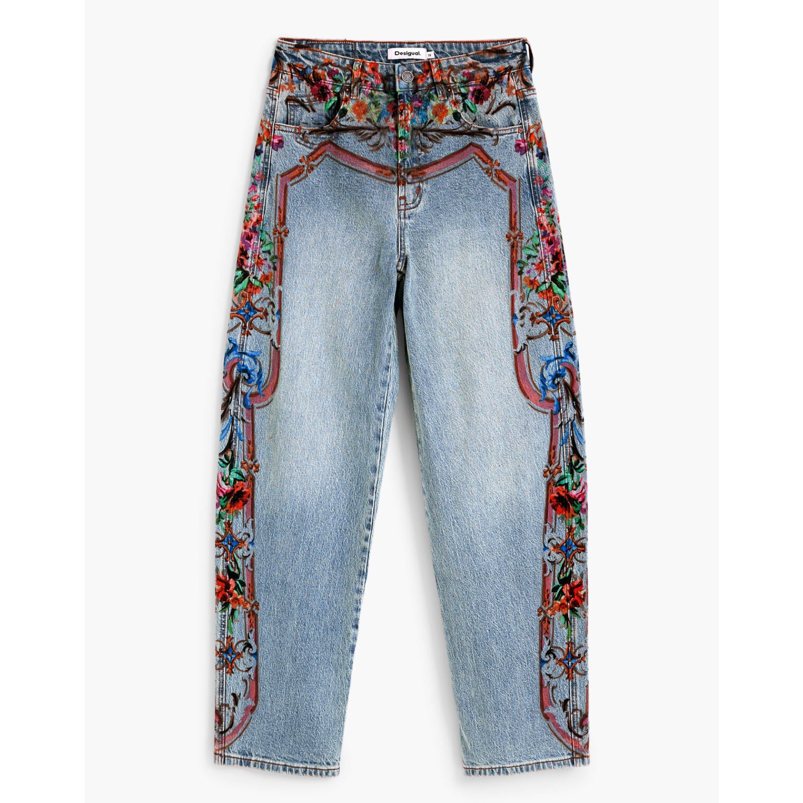 Дамски дънки Desigual Women Jeans 26WWDD13 5007 Front View