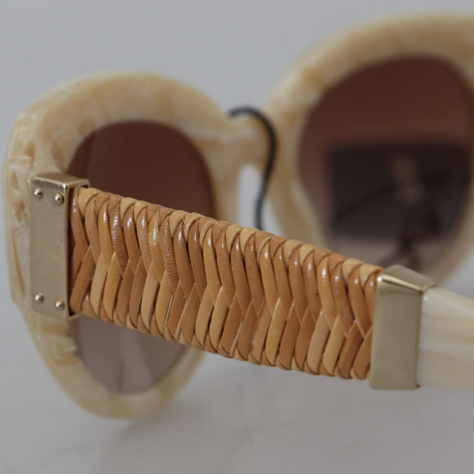 Dolce & Gabbana Beige Chic Acetate Women Sunglasses DG4294 Close-Up