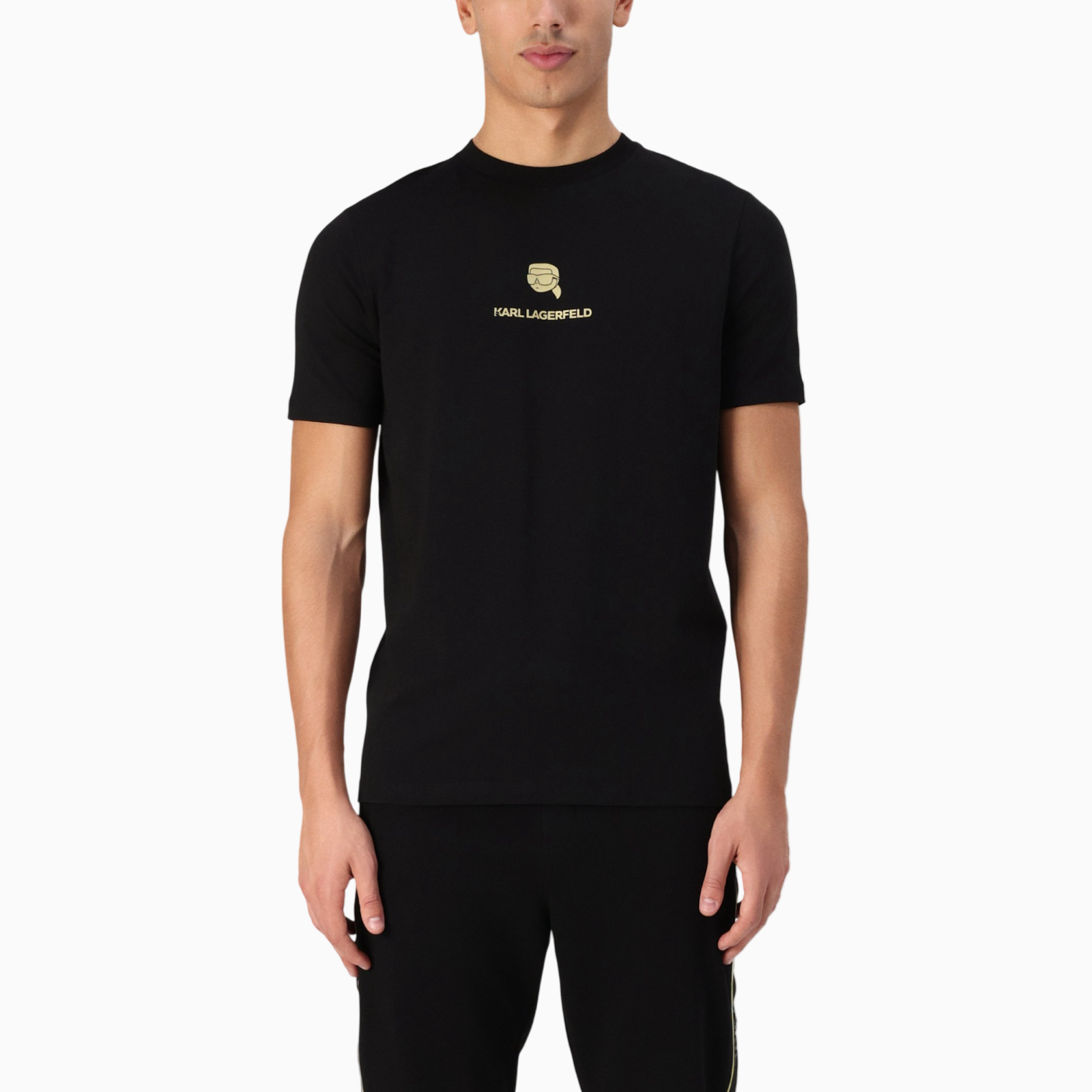 Мъжка черна тениска Karl Lagerfeld 755461 551235 990 Front