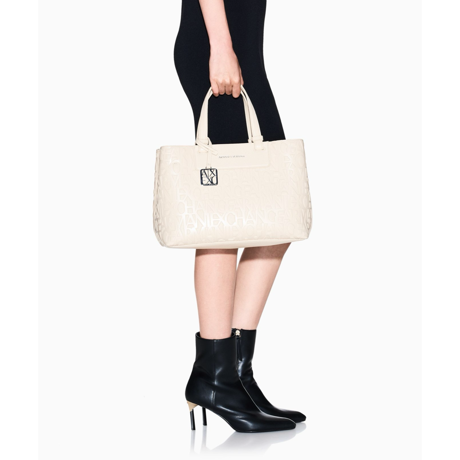 Дамска бежова чанта Armani Exchange Women Handbag XW001222 AF15774 Hand View