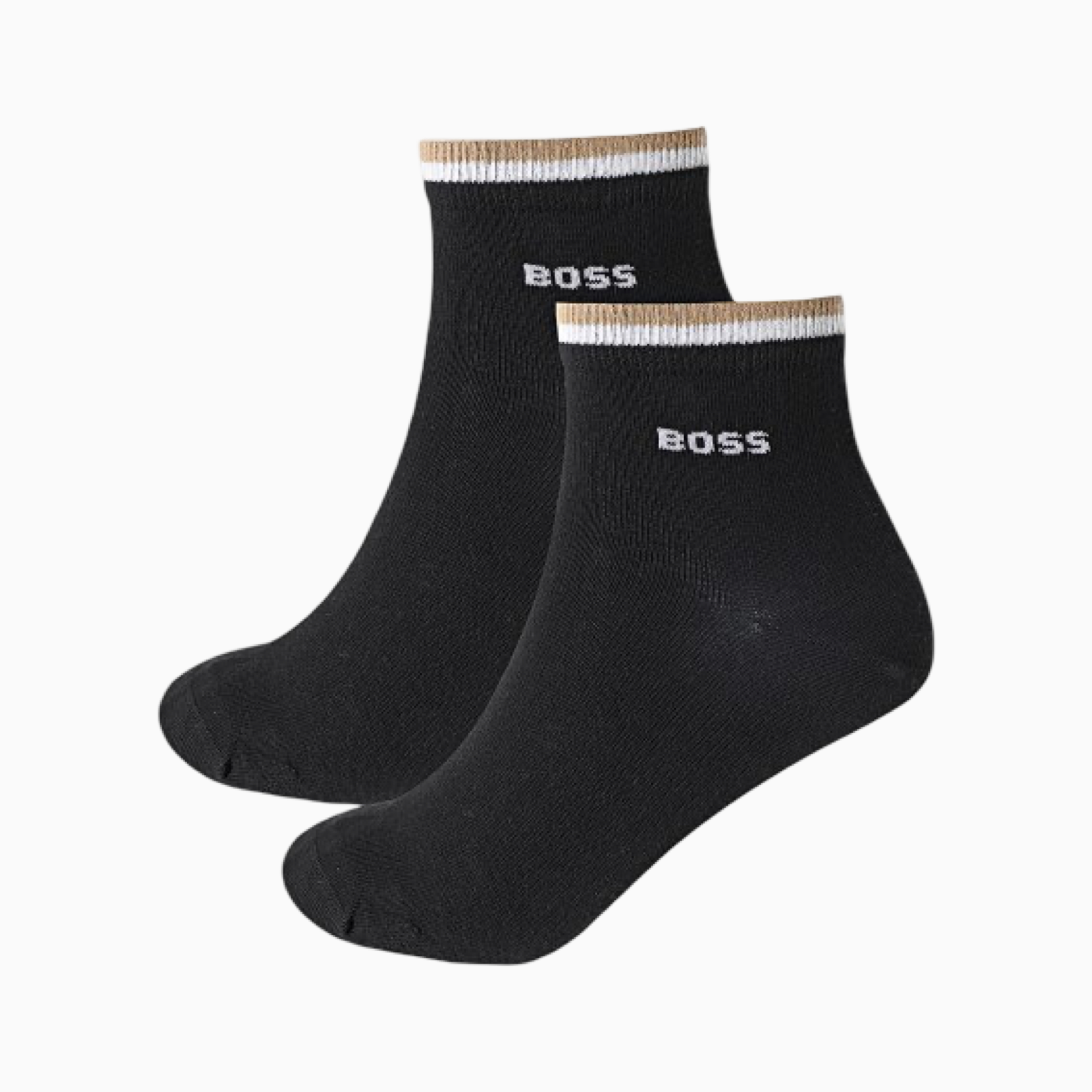 Мъжки черни чорапи Boss Men 2-pack Socks 50491195 001 Side View