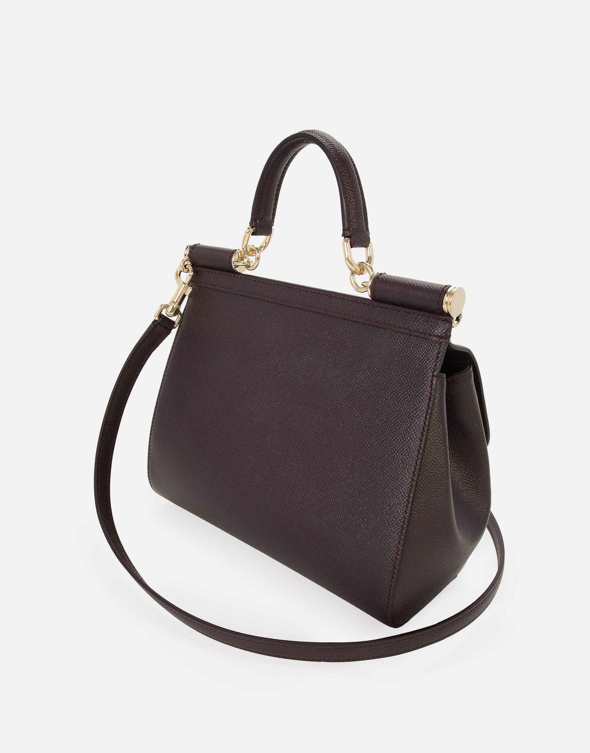 Дамска чанта Women’s handbag Dolce & Gabbana Large Sicily BB6002B10018M073 Bordeaux back view