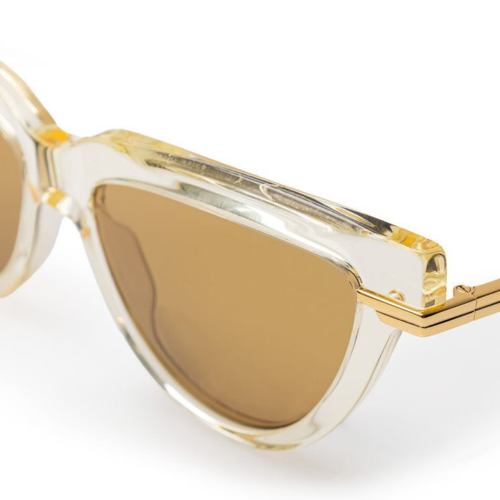 Bottega Veneta Beige Haircalf Sunglasses