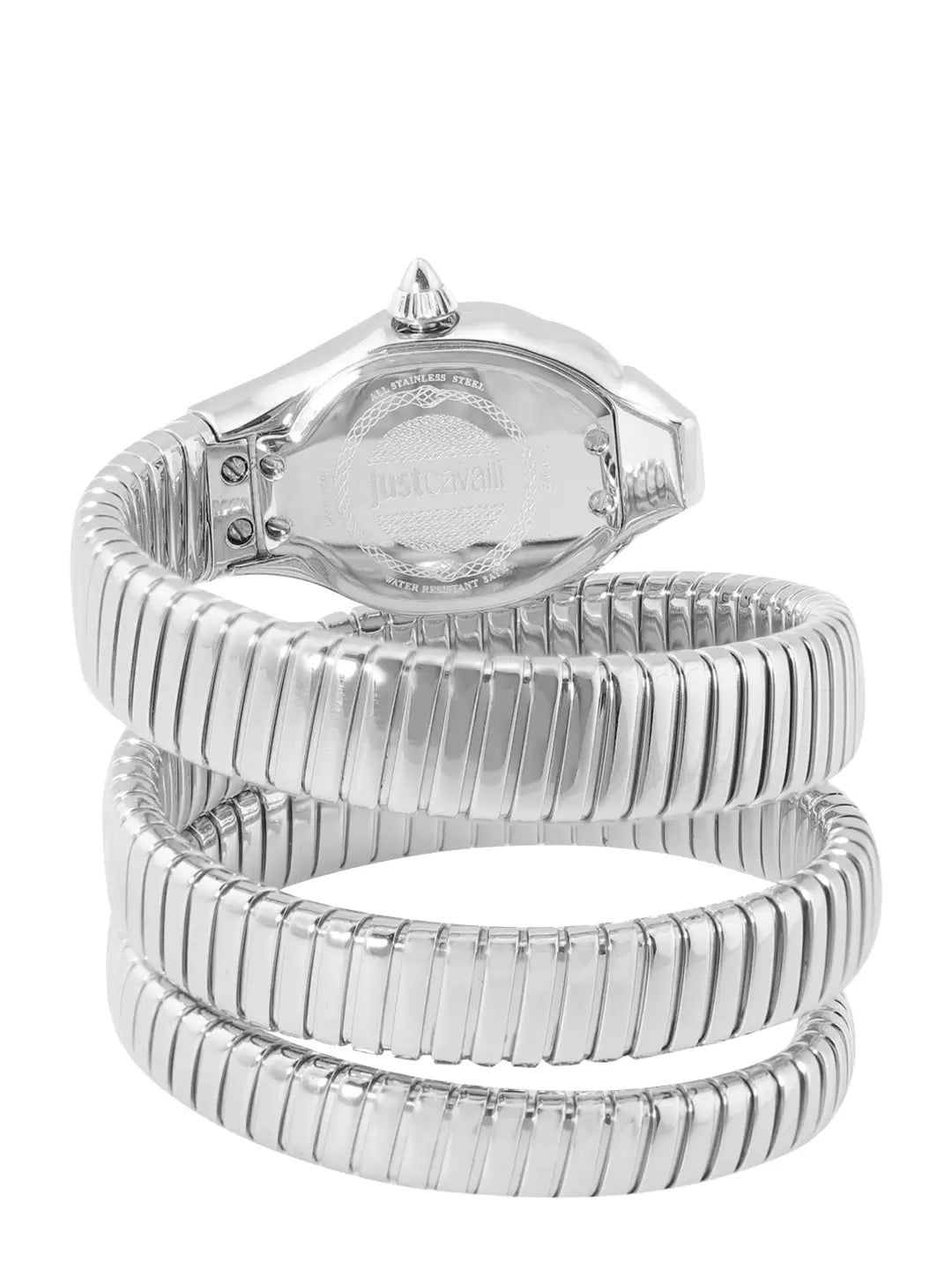 Дамски часовник Women’s watch Just Cavalli Signature Snake Glam JC1L022M0055 Silver