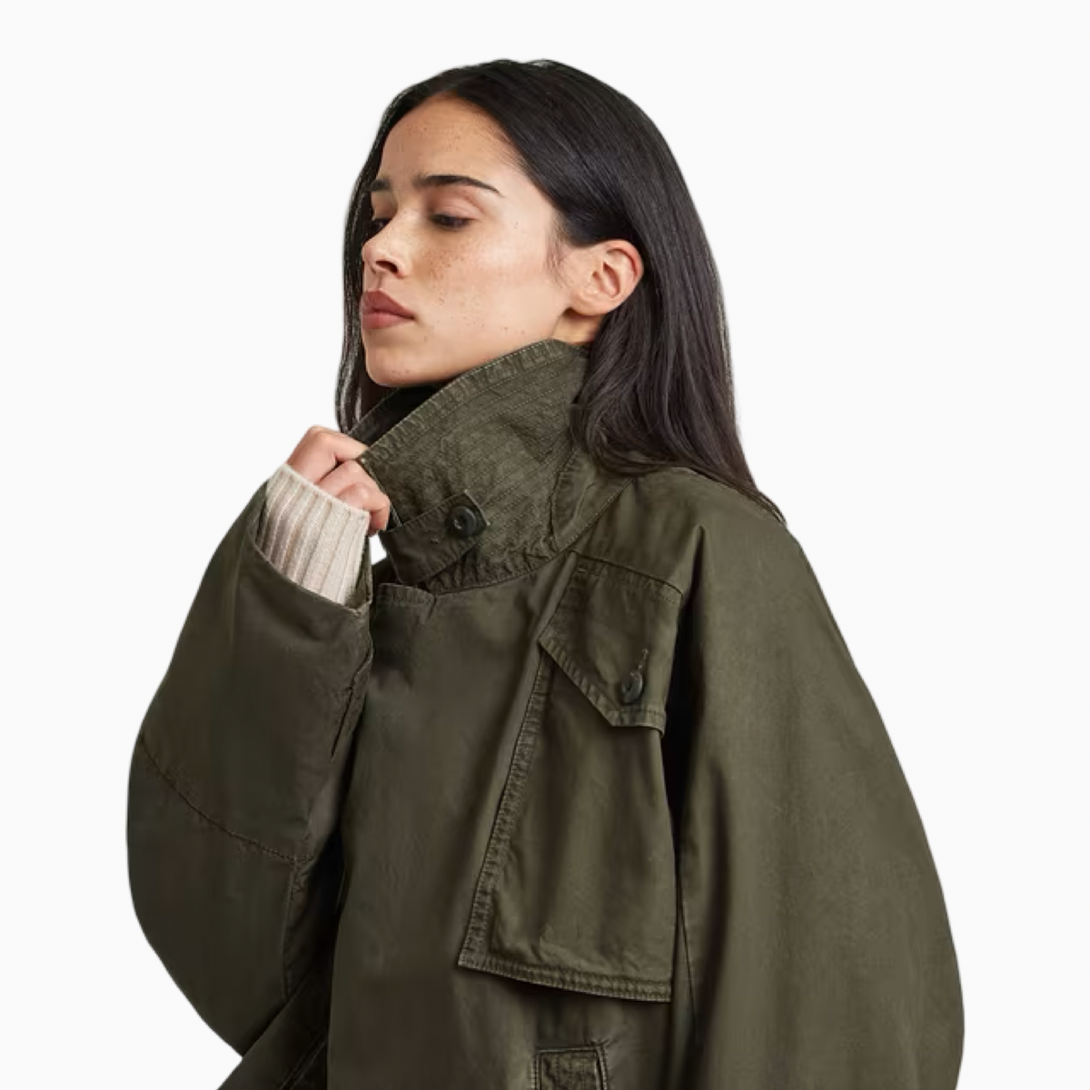 Дамско яке G-Star 4 Pocket Cape Women Jacket D30001-D388-J313 Close-Up