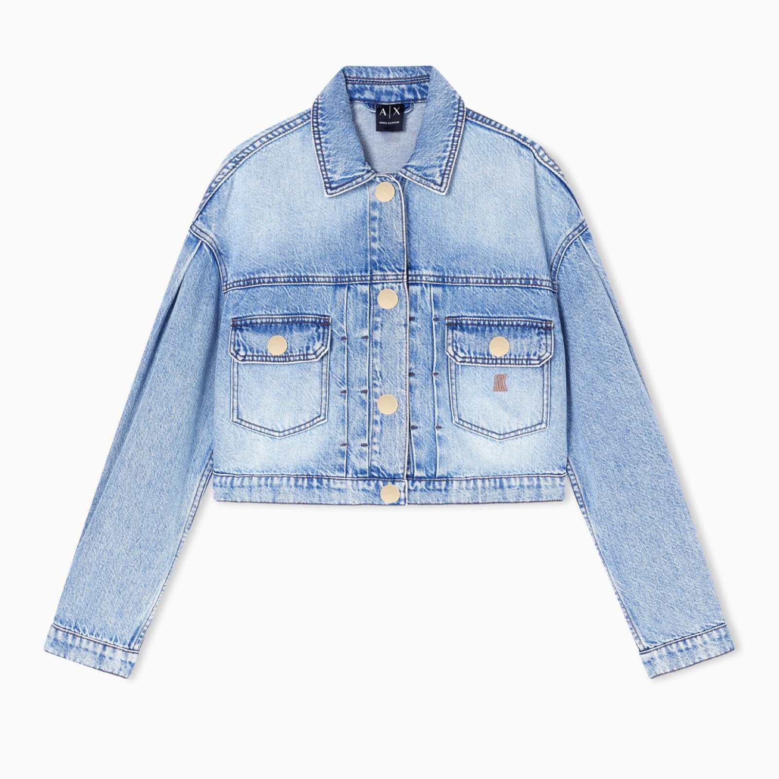 Дамско дънково яке Armani Exchange Women Denim Jacket XW002260AF21338-MB001 Front View