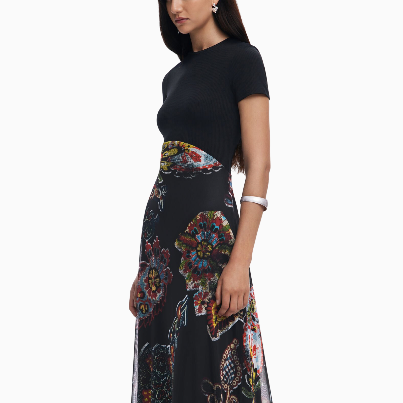 Дамска черна рокля Desigual by Mr. Christian Lacroix 25SWVK32