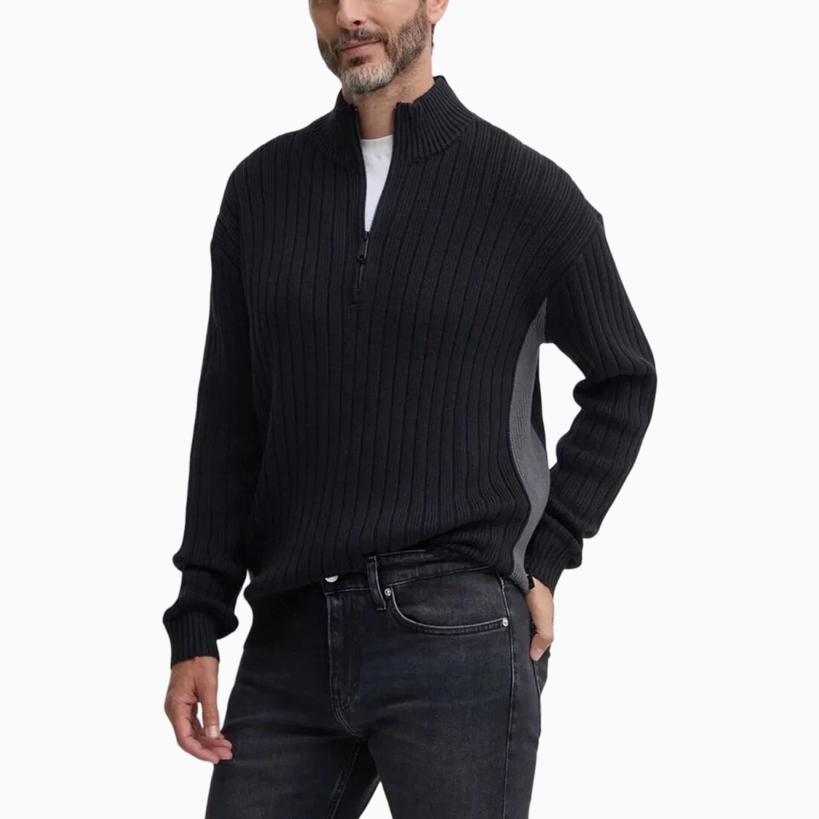 Мъжка черна жилетка Calvin Klein Jeans J30J326199