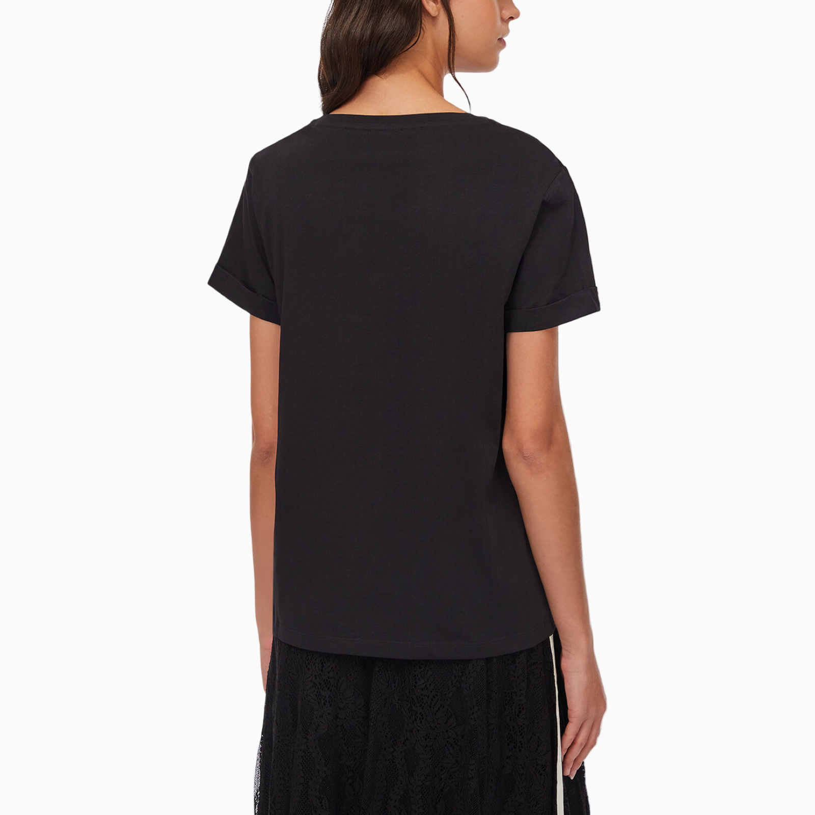 Дамска черна тениска Liu Jo Women T-shirt TF5163 JS923 R9932
Back View
