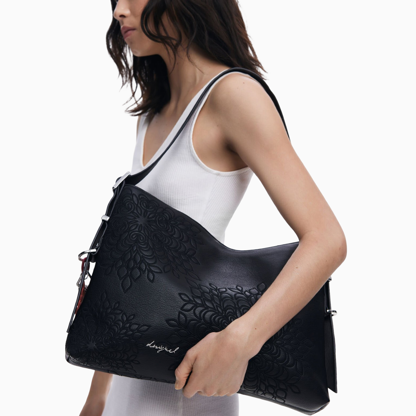 Дамска черна чанта Desigual Women Handbag 25WAXPA0 Model View