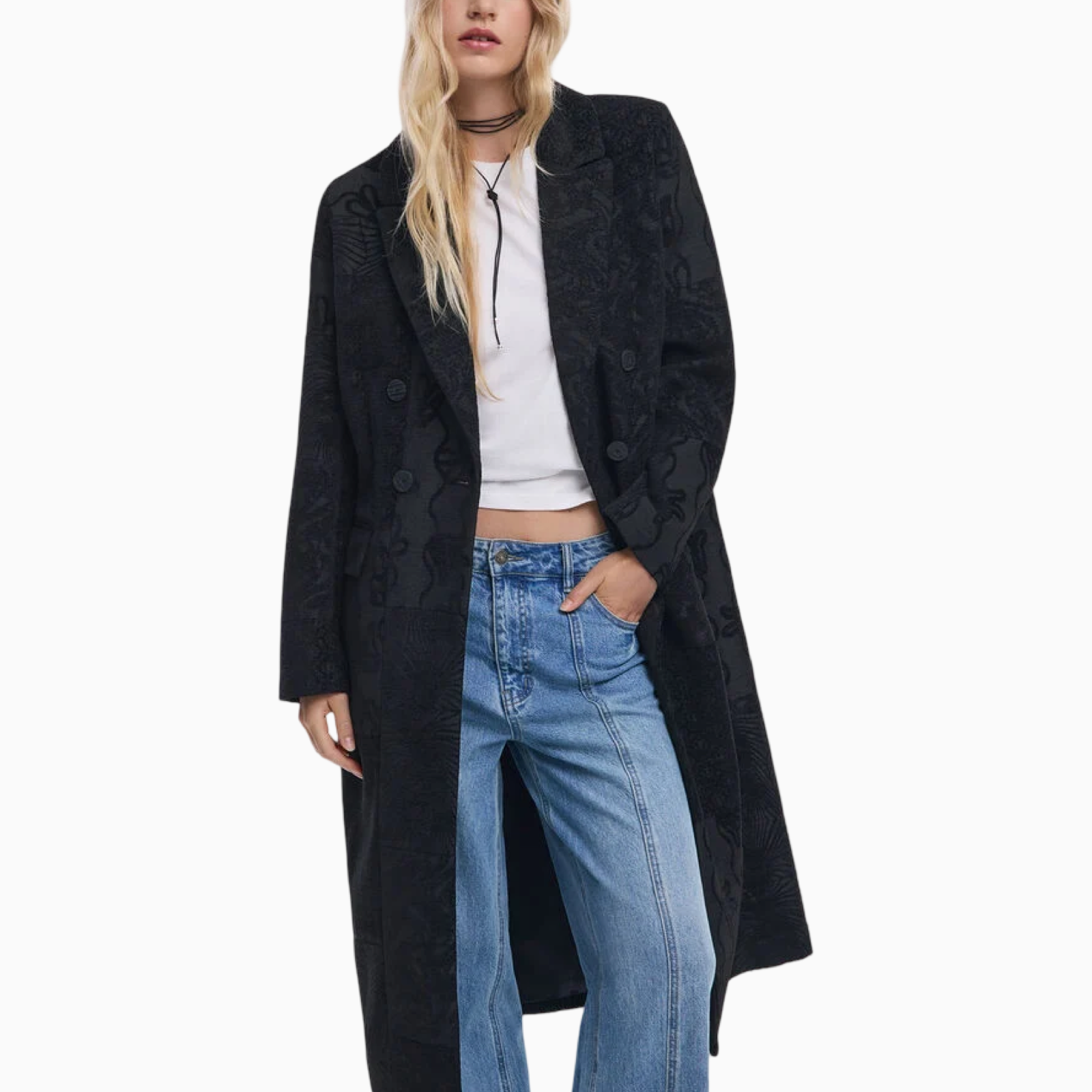 Дамско палто Desigual Women Coat 25WWEW16 Front View