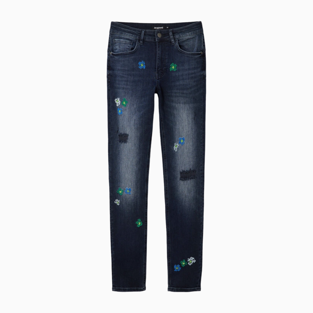 Дамски сини дънки Desigual 23WWDD175008