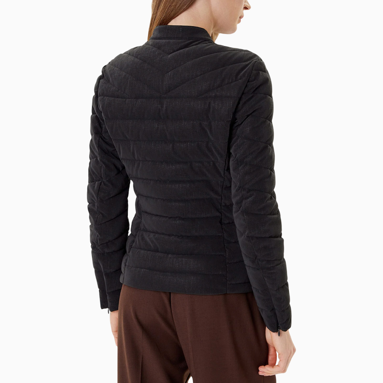 Дамско черно яке Guess Women Jacket W5YL13 WHDQ0 Back View