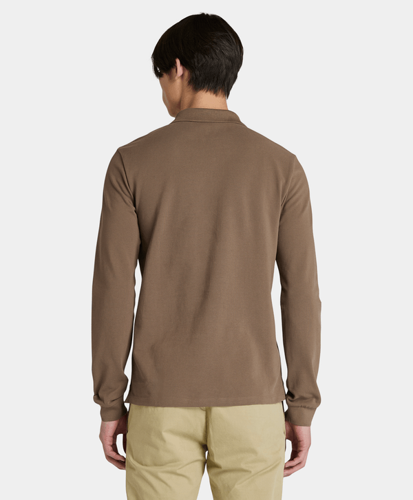 Мъжка поло блуза Men’s long sleeved polo shirt Timberland TB0A6VY6BK0 Brown front view