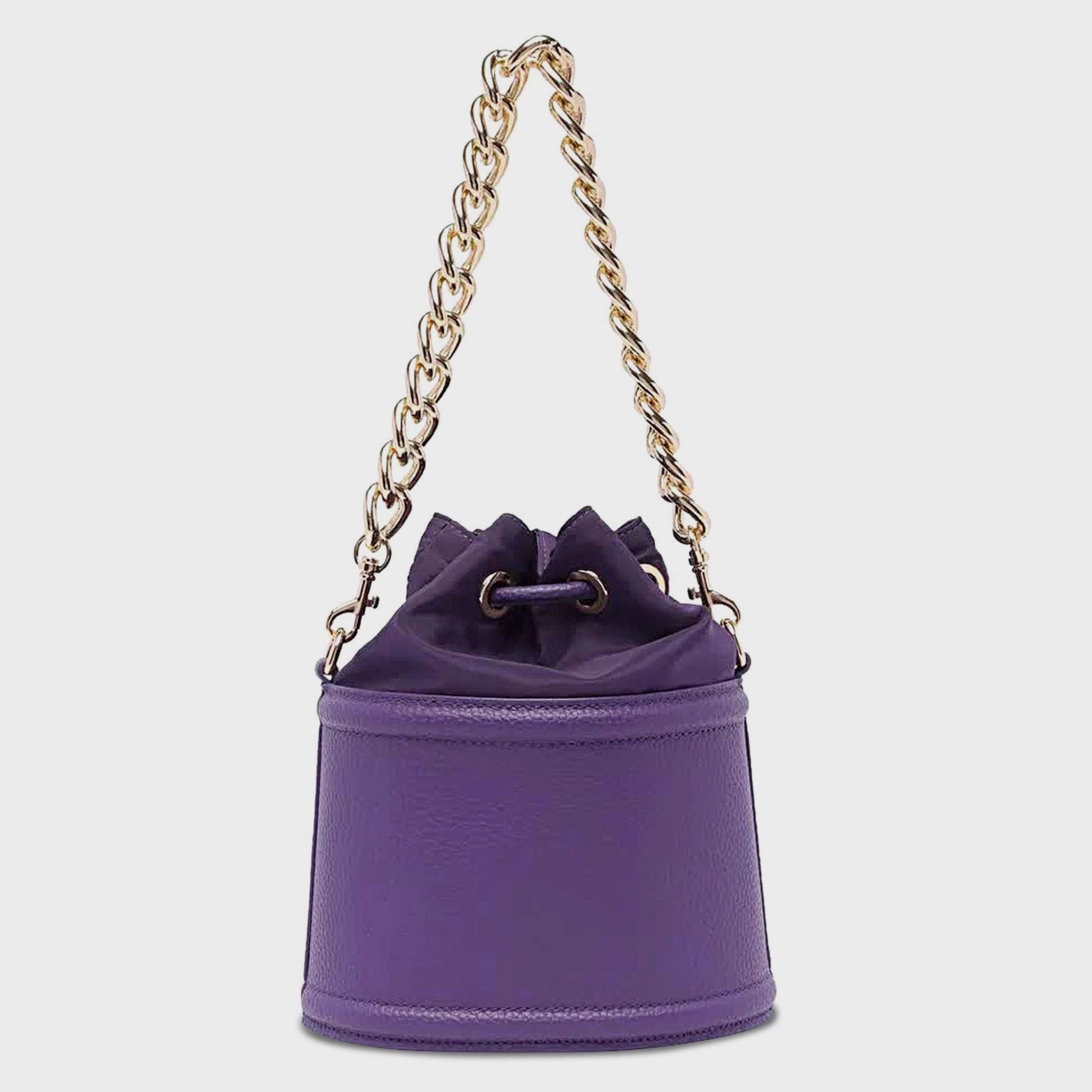 Дамска чанта за през рамо Versace Jeans Couture 75VA4BF3 ZS827 308 кръгла форма в лилаво