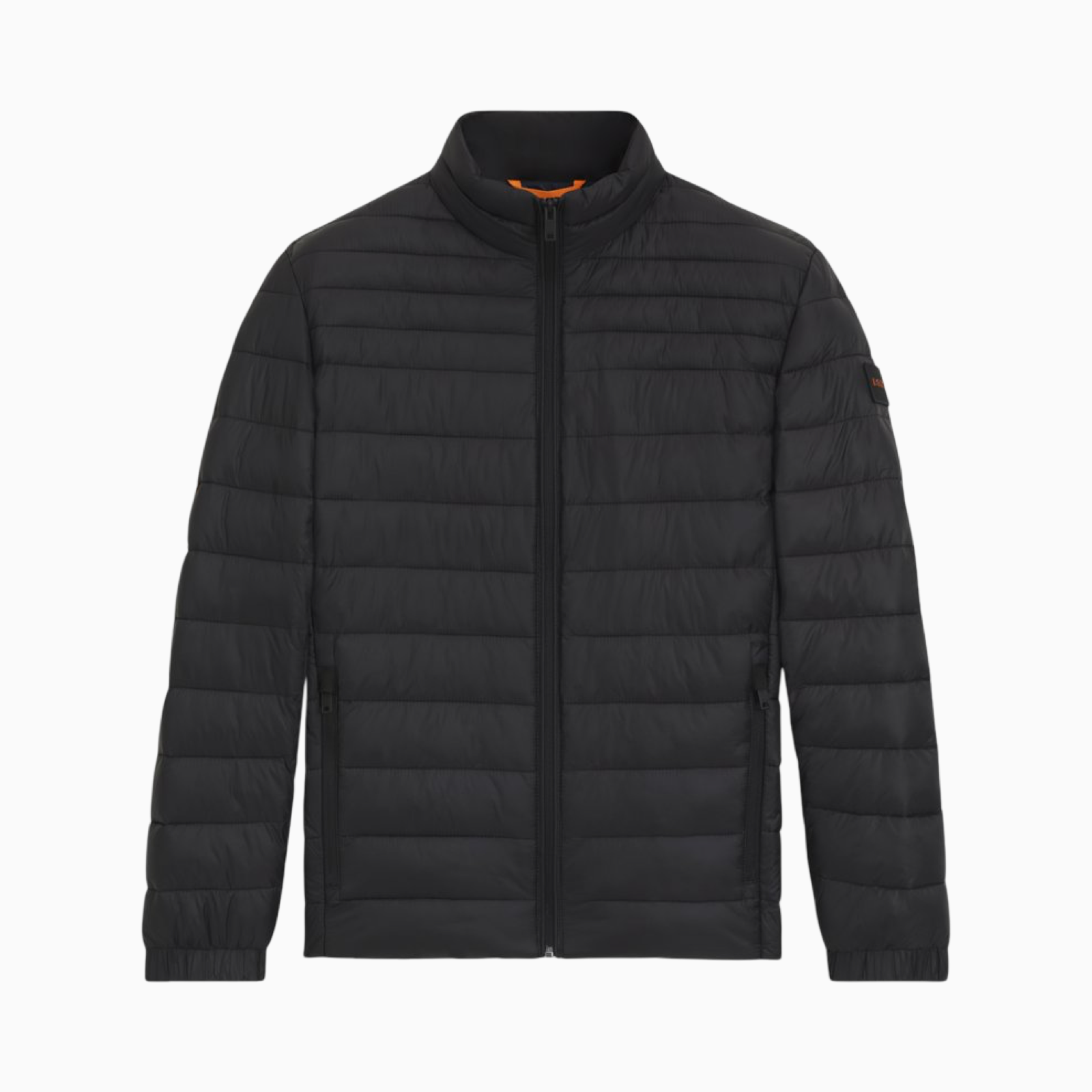Мъжко черно яке Boss Orange Men Jacket 50530822 Front View