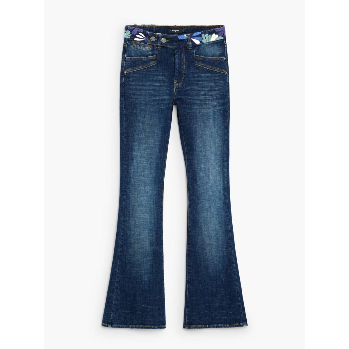 Дамски дънки Desigual Women Jeans 26WWDD21 5053 Front View