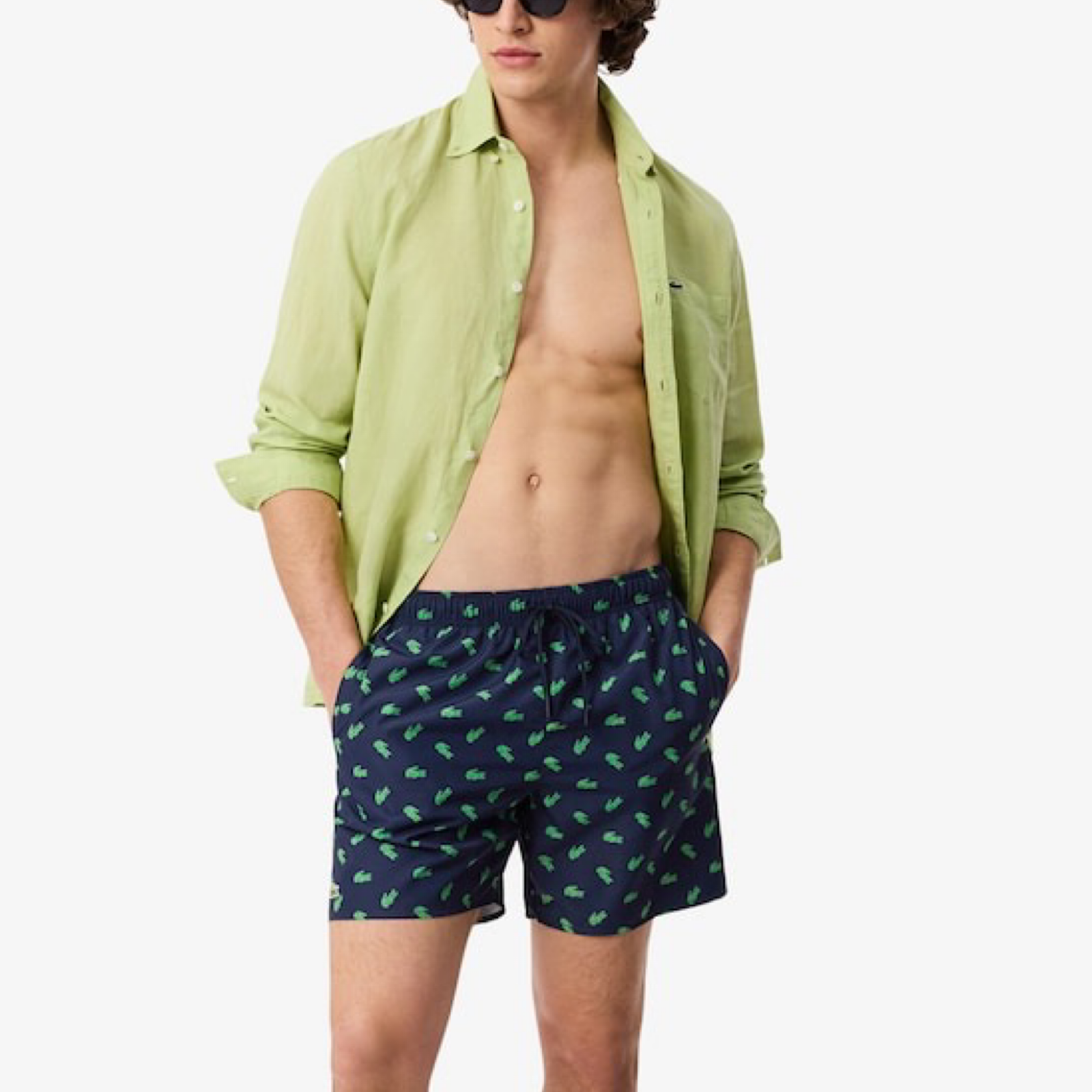 Мъжки бански Lacoste Swimwear MH1851-51 166 Front View