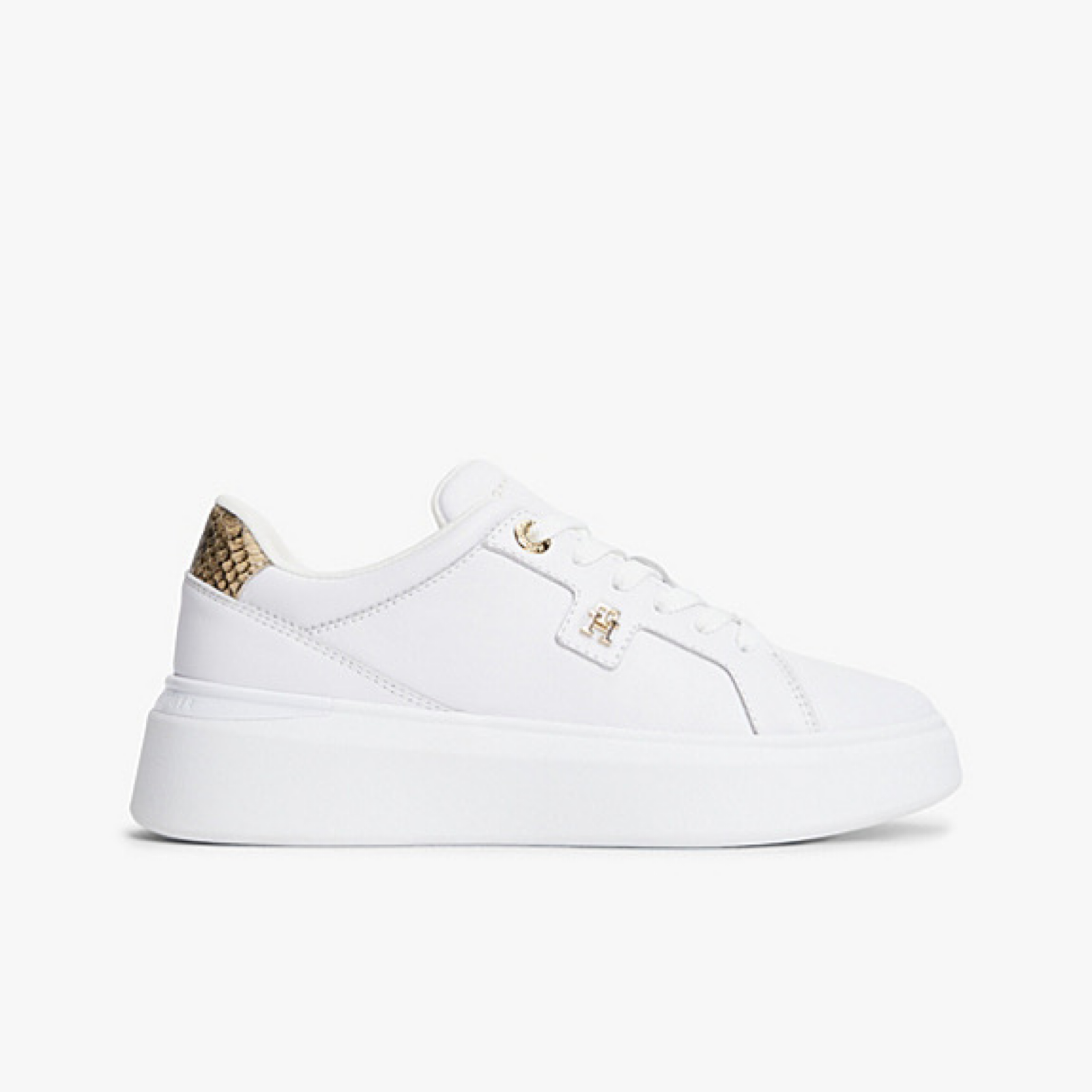 Дамски бели кецове Tommy Hilfiger Women Sneakers FW0FW09456 YBS Lateral View
