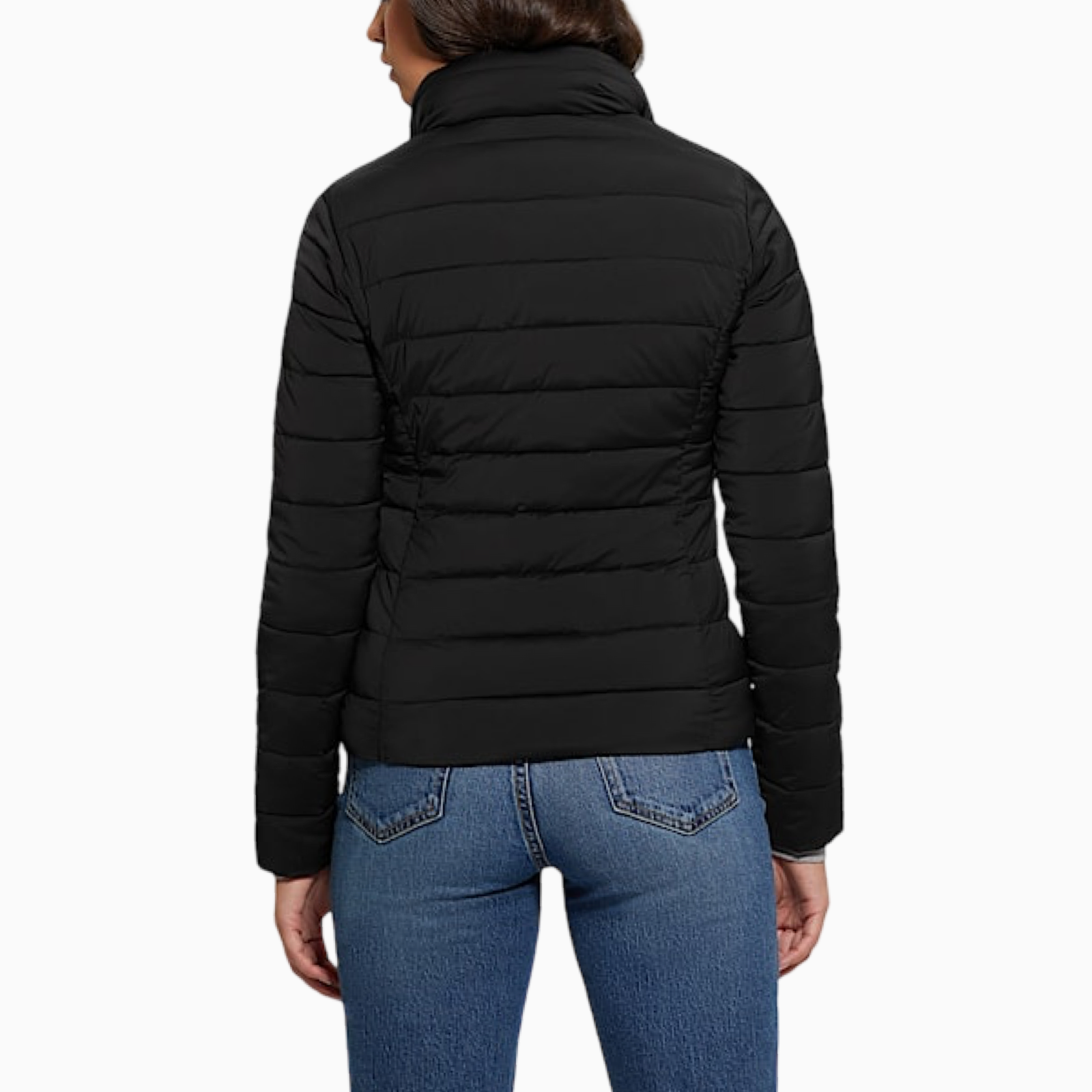 Дамско черно яке Guess Women Jacket V4YL04 WF3X0 Back View