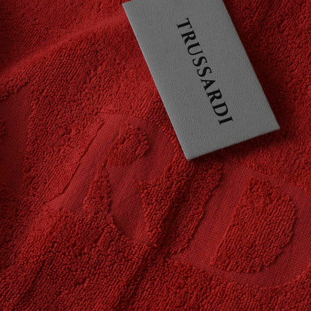 Плажна кърпа Beach towel Trussardi TRU2MTW01F 011 Red close up view